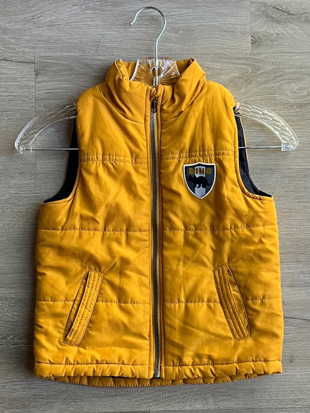 Kids Dinosaur Puffer Style Vest